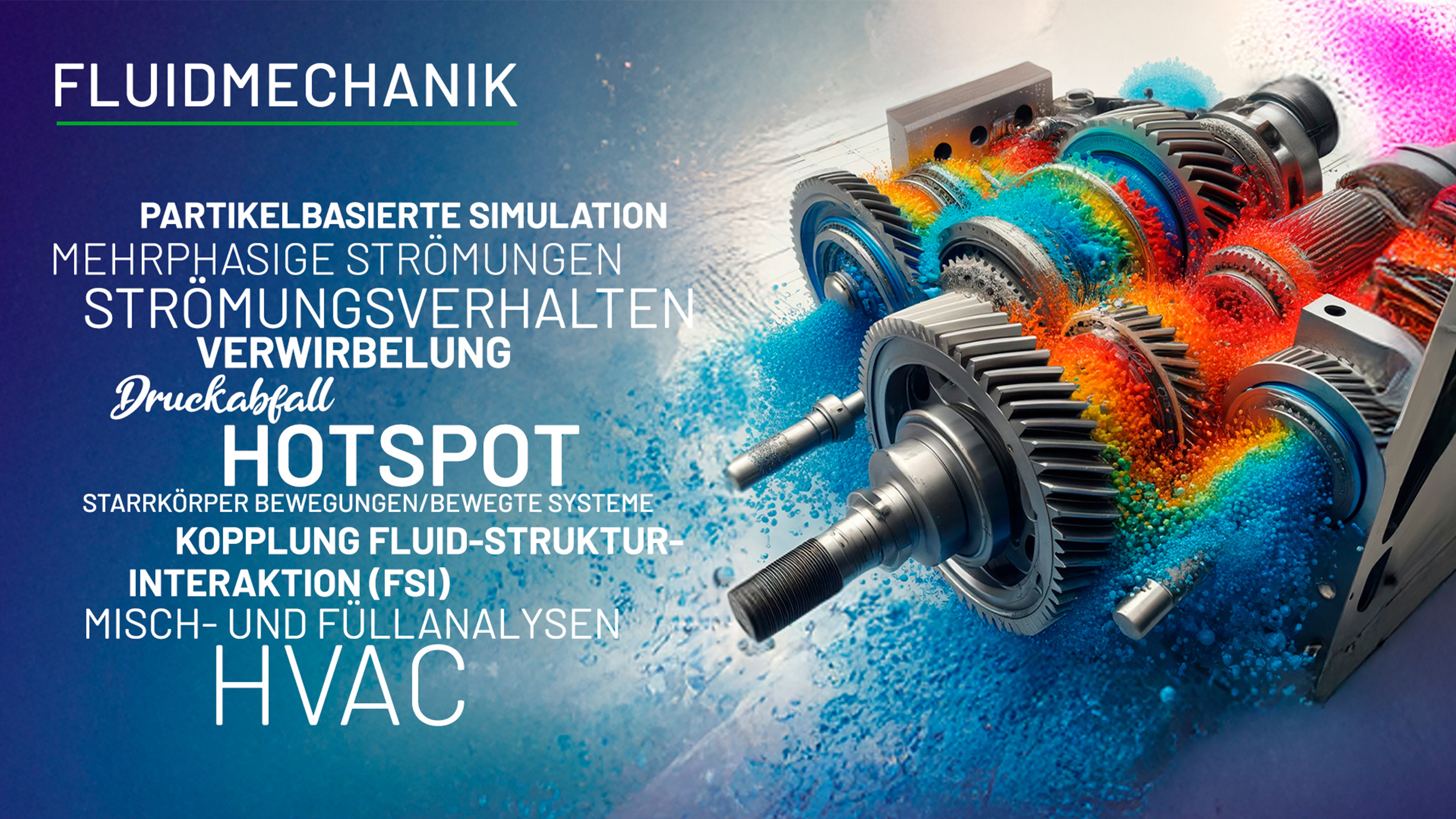 Fluidmechanik CFD Präsentationsfolie