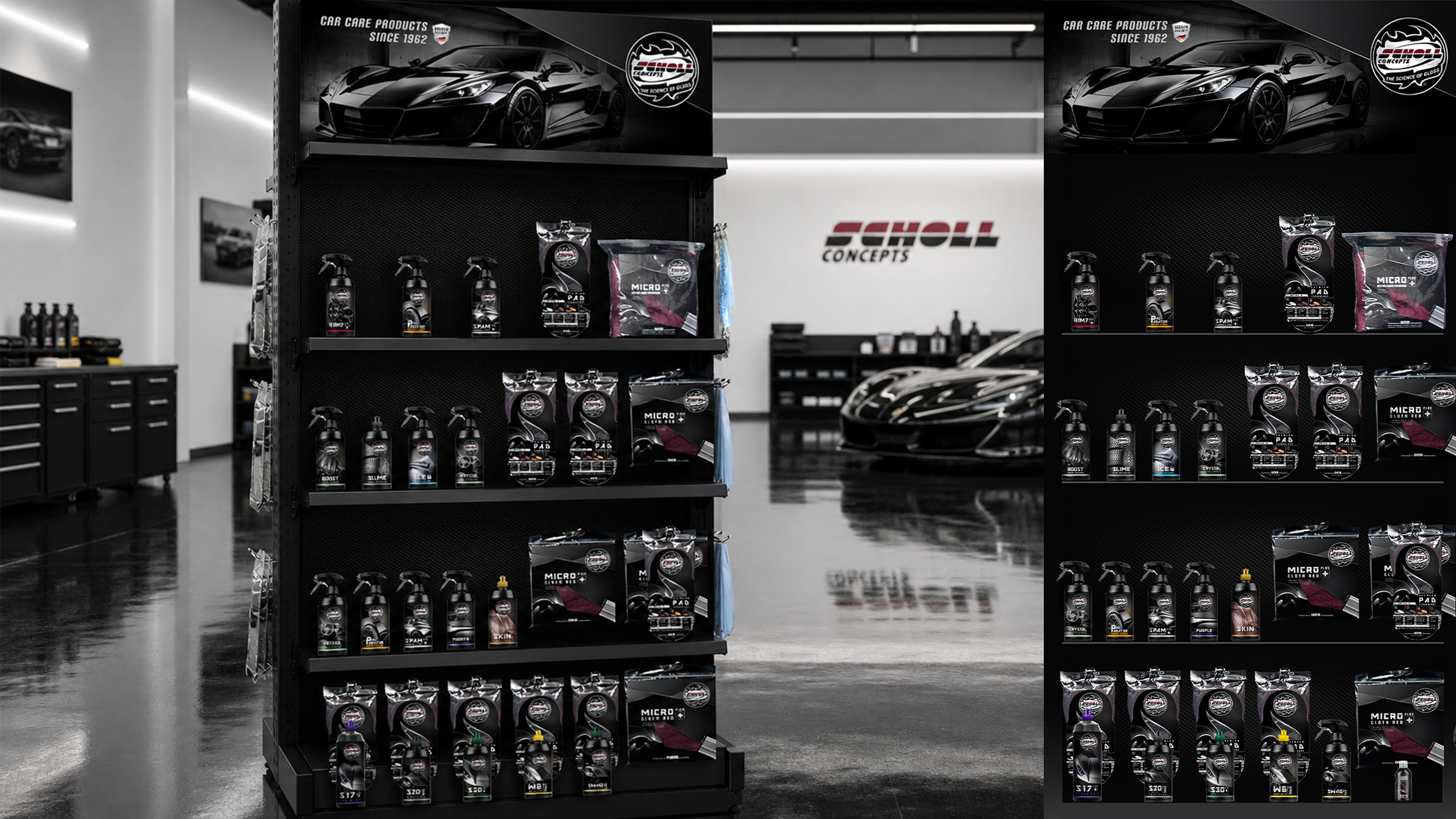 Scholl Car Care Flagship Display Präsentationsfolie