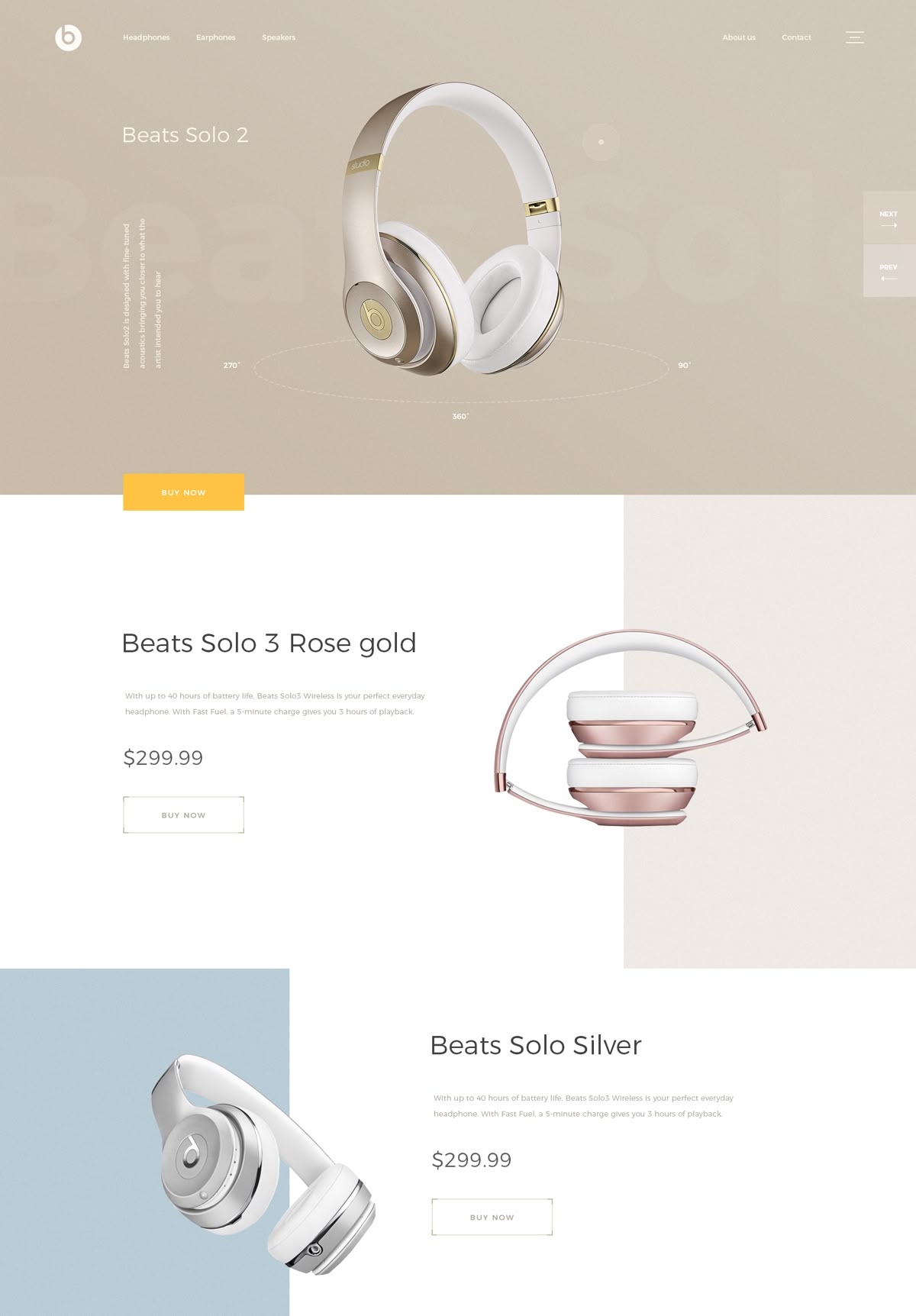 High-End Audio Landing Page